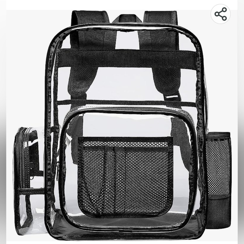 *BRAND NEW* Large Clear Bookbag